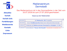 Tablet Screenshot of medienzentrum-darmstadt.de